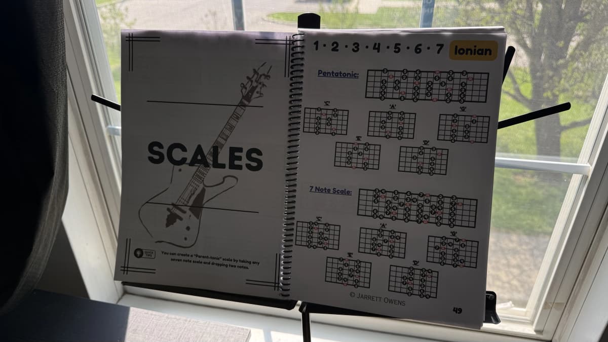 Scales chapter — inside spread